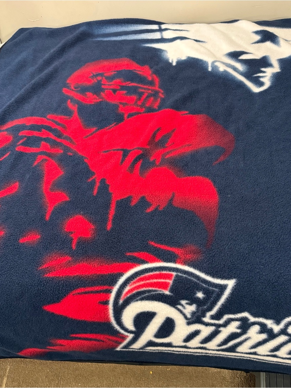 NFL New England Patriots Oversized 63” X 81” Fleece Throw Blanket